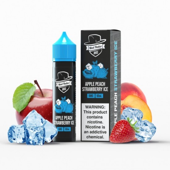 Mad Hatter Apple Peach Strawberry Ice Mad Hatter Apple Peach Strawberry Ice