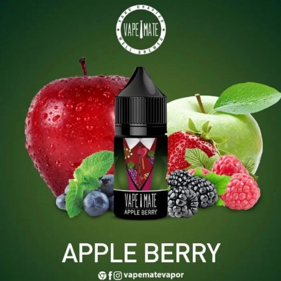 Vape Mate Apple Berry Salt Likit Vape Mate Apple Berry Salt Likit